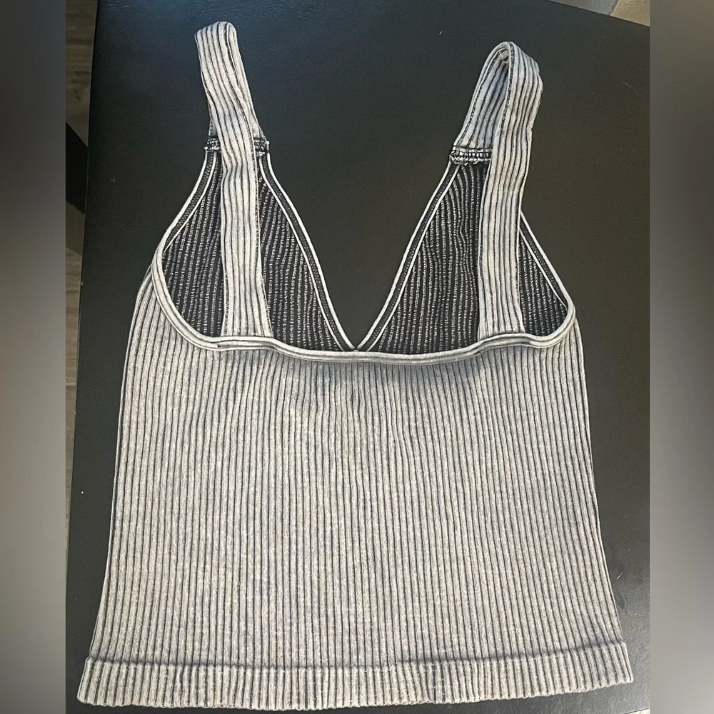 NWOT Intimately Free People Washed Seamless Crop Top X-Small/Small Washe…